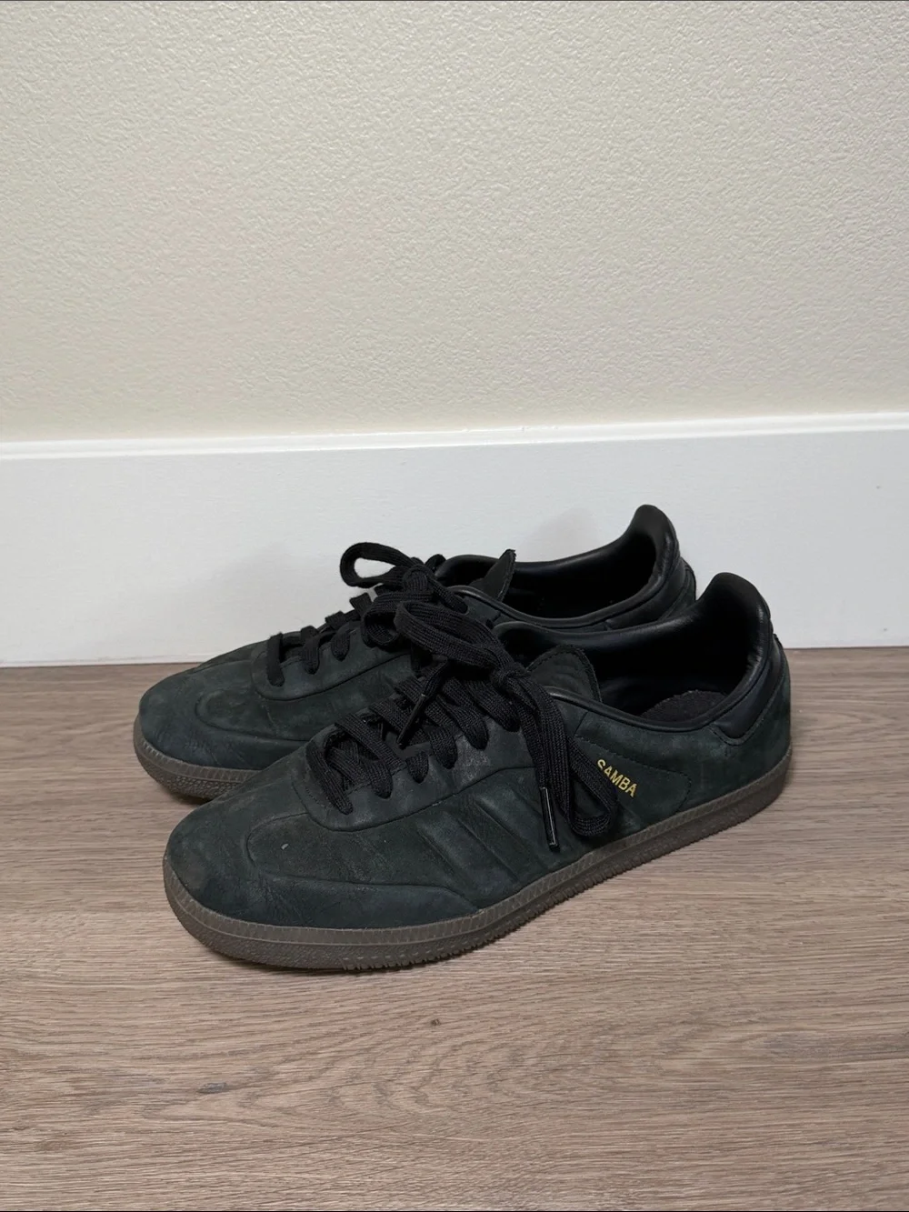Adidas Samba OG Core Black Nubuck Sneakers Men's 6 IG1237